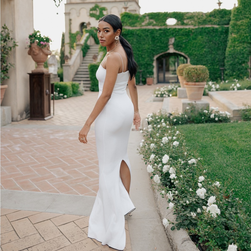 Jacquemus Aro Gown in White